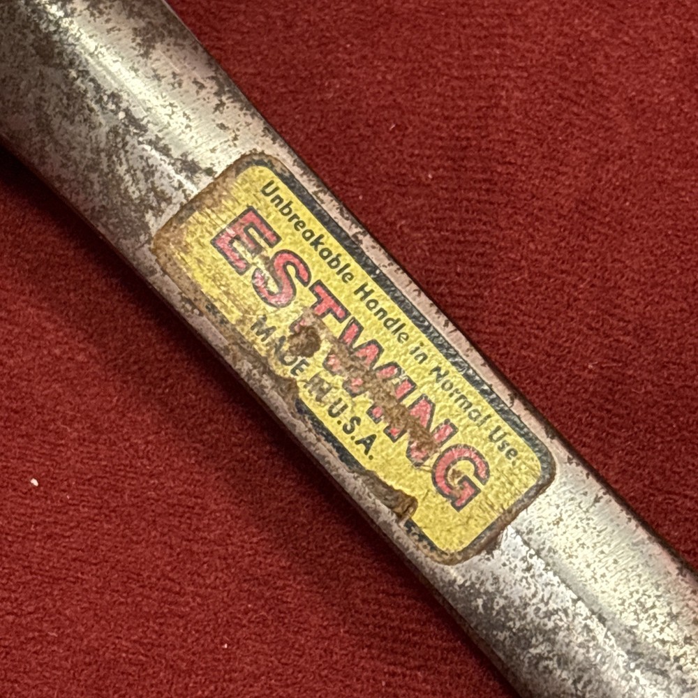 Vintage ESTWING Hammer With Stacked Leather Handle
