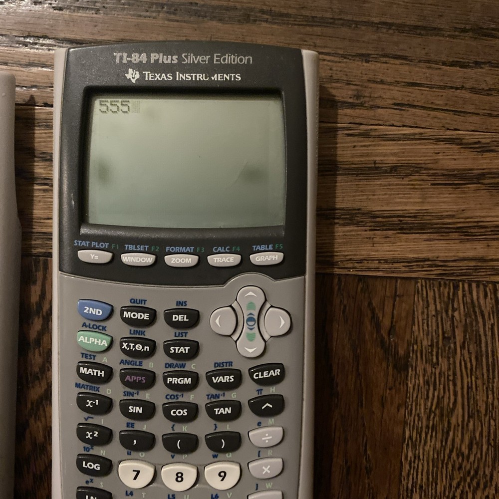 Texas Instruments TI-84 Plus Silver Edition Graphing Calculator Tested W/Cover