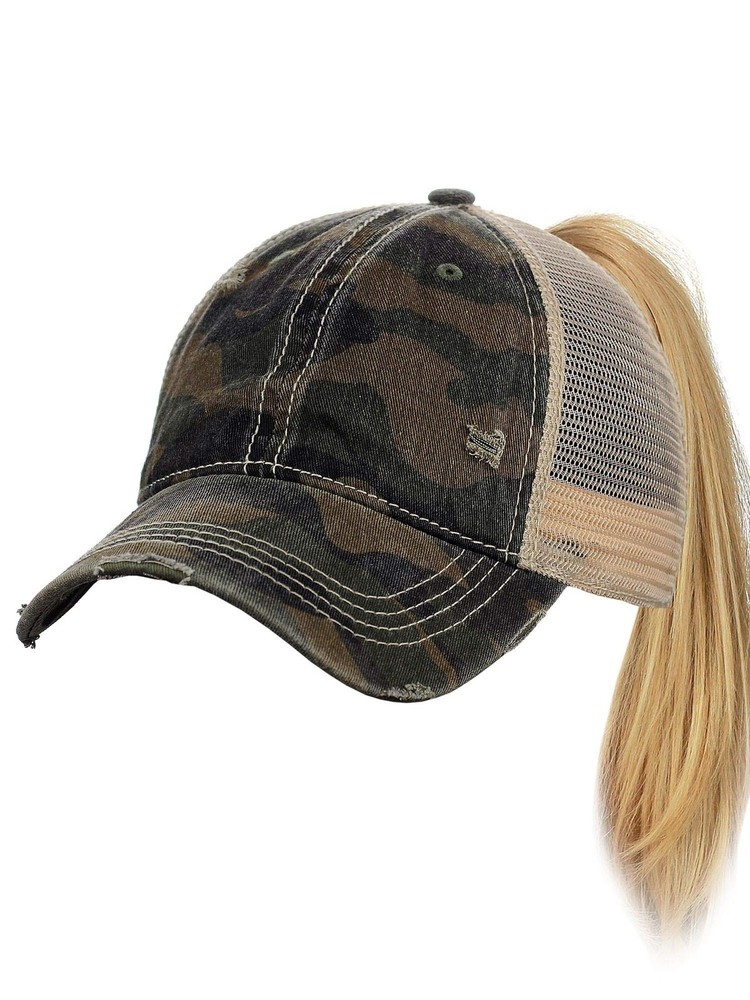 C.C womens Baseball One Size Camo Olive