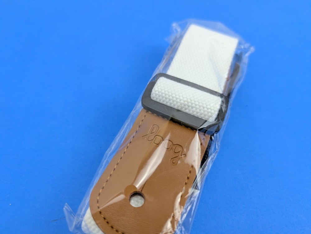 Loog White Leather Guitar Strap