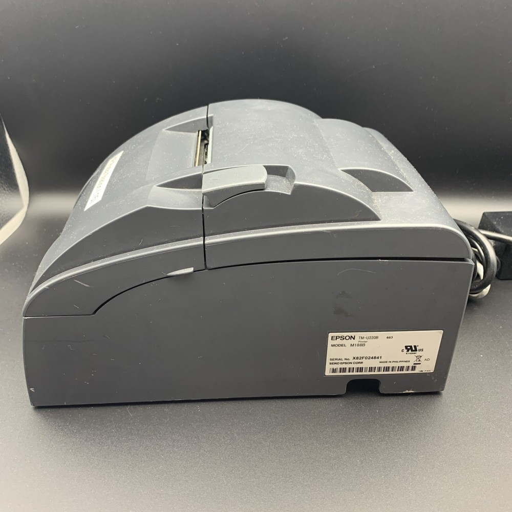 Epson TM-U220B M188B POS Printer Ethernet UB-E04 Network Tested Nice!