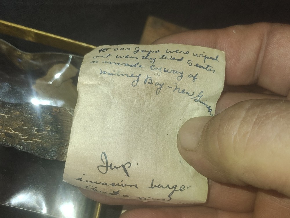 WW2 Ghost Army Group Invasion Barge Piece Dog Tags 604th Eng Camouflage Btn