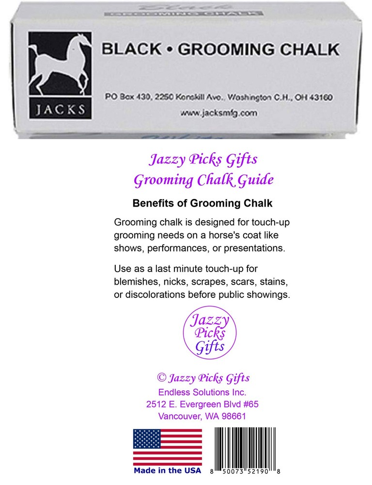 Jacks Grooming Chalk with Resource Guide (White)