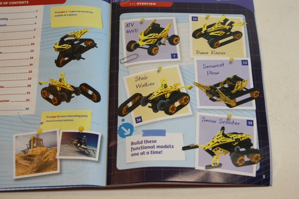 Thames & Kosmos Engineering Makerspace Off-Road Rovers 100% Complete +Manual