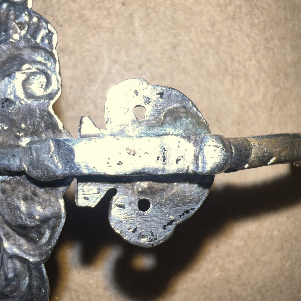 Antique Dutch Pierced Silver Bon Bon Spoon