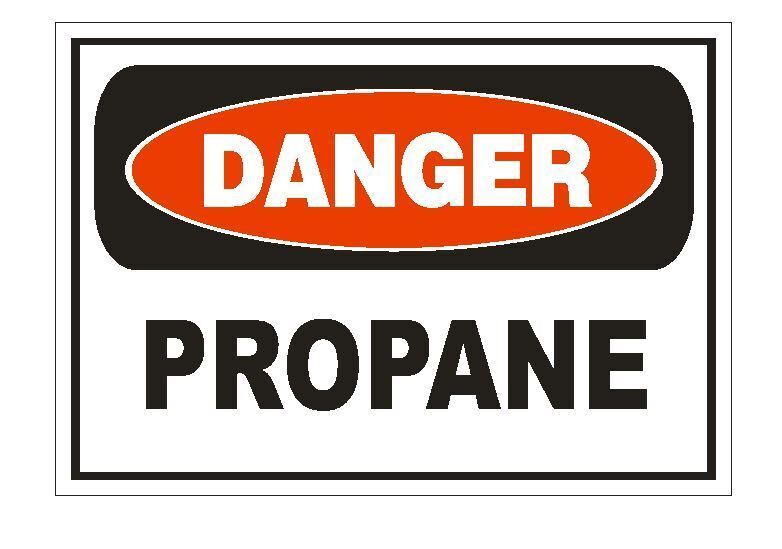 Danger Propane Sticker Decal