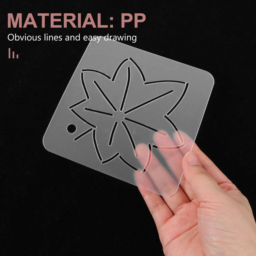 6PCS Flower Design Patchwork Stencils Patchwork Template Quilting Stencils