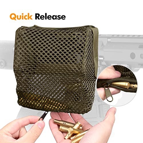 Heat Resistant Brass Catcher for AR - Thick Nylon Shell Net, Quick Release, 100+