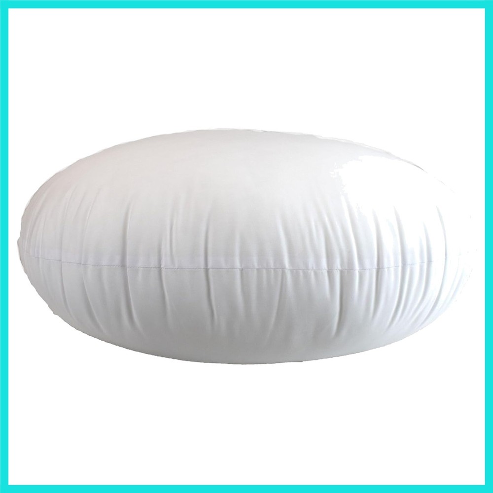 Round Pillow Insert Hypoallergenic Polyester Form Stuffer-%100 Cotton Blend C...