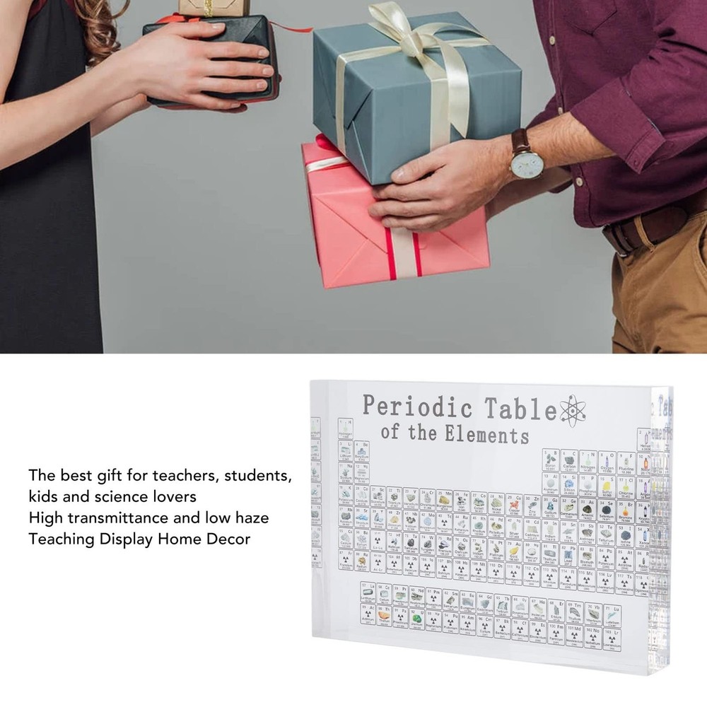 Periodic Table of Elements Acrylic Chemical Elements Display Chart , Science & C