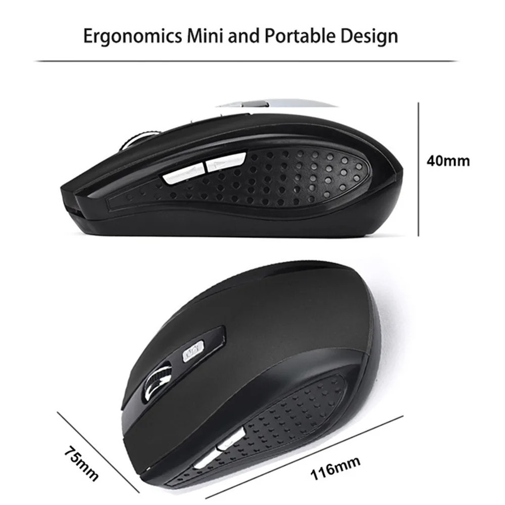 Wireless Optical Mouse Mice 2.4GHz USB Receiver For Laptop PC Computer DPI