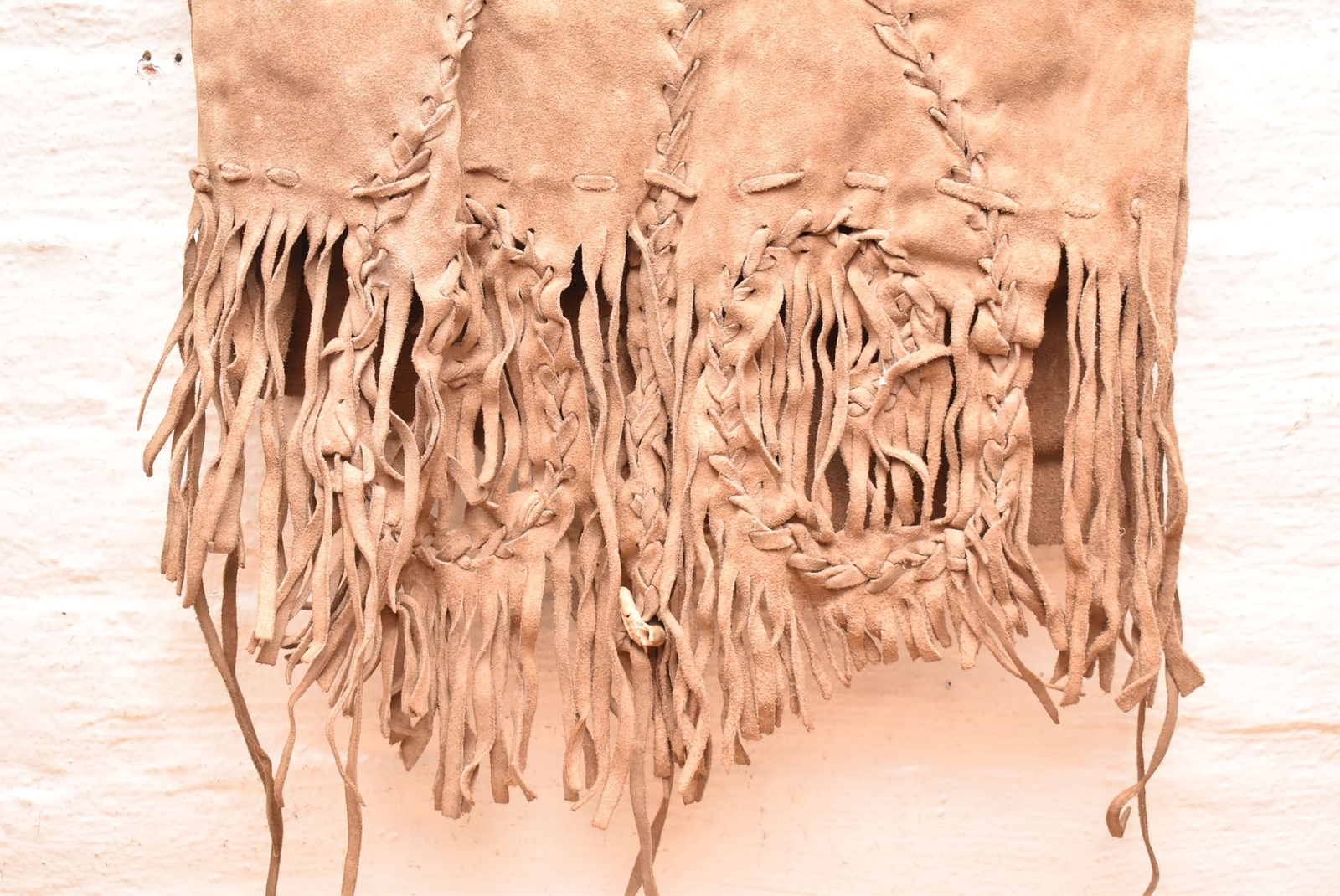 Antique Native American Santee Sioux Indian Beaded Leather Vest Shirt Women's