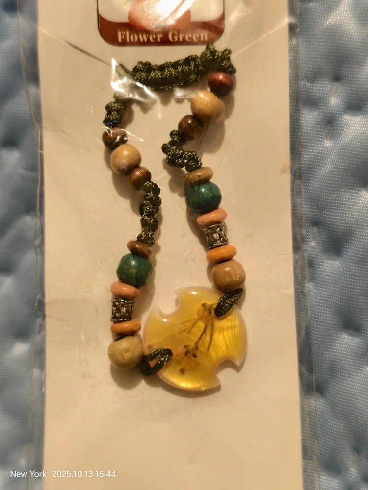 Shell Pressed Flower Bracelet #6