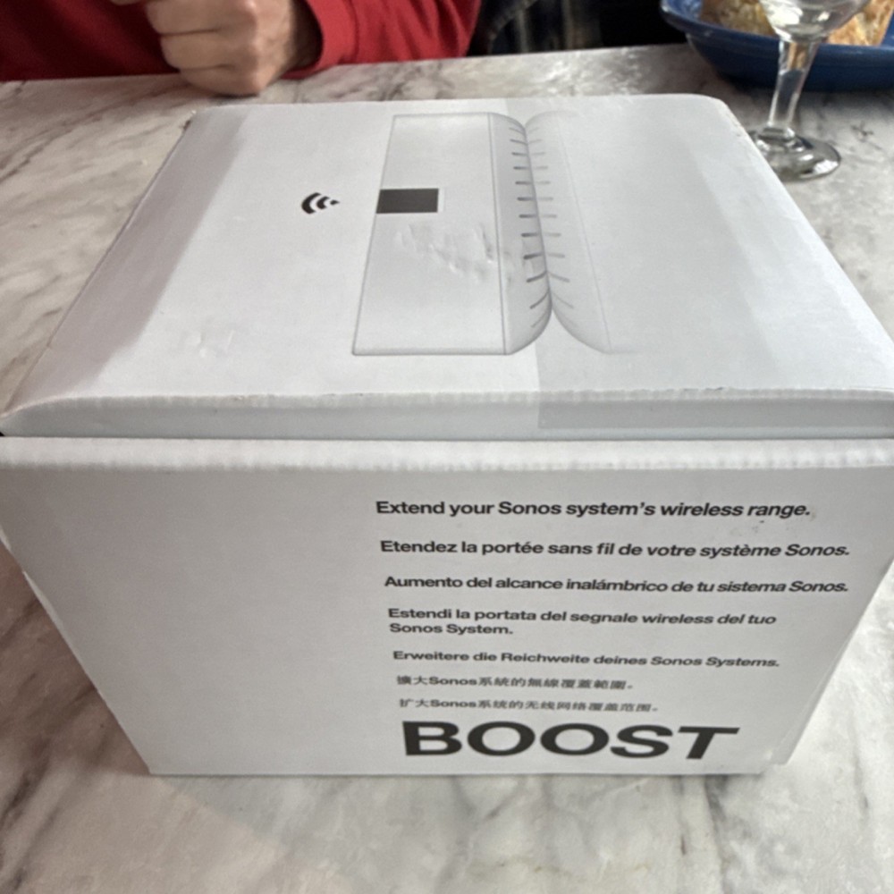 Sonos BOOST Wireless Booster Range Extender White BOOSTUS1 2020DC 043035404000