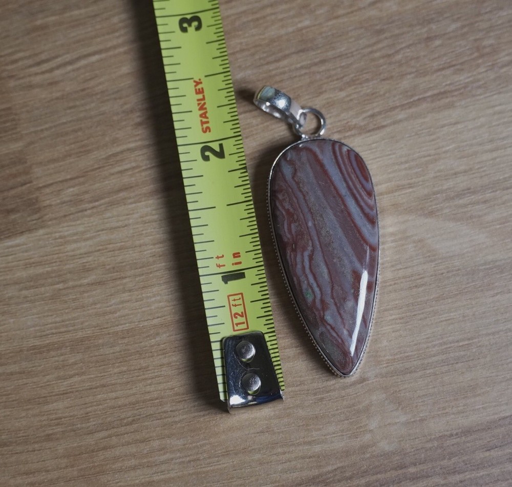 2” Large Red Agate Old Southwest Arrow Pendant