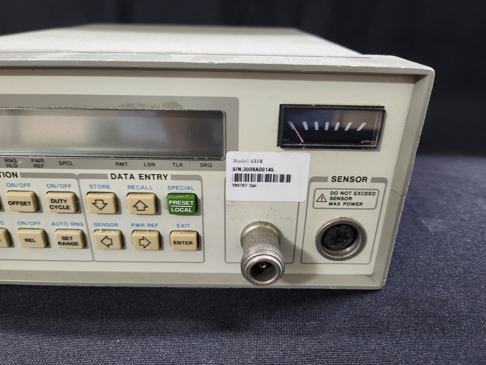 HP 437B: High Performance Single Channel Average Power Meter, AS-IS