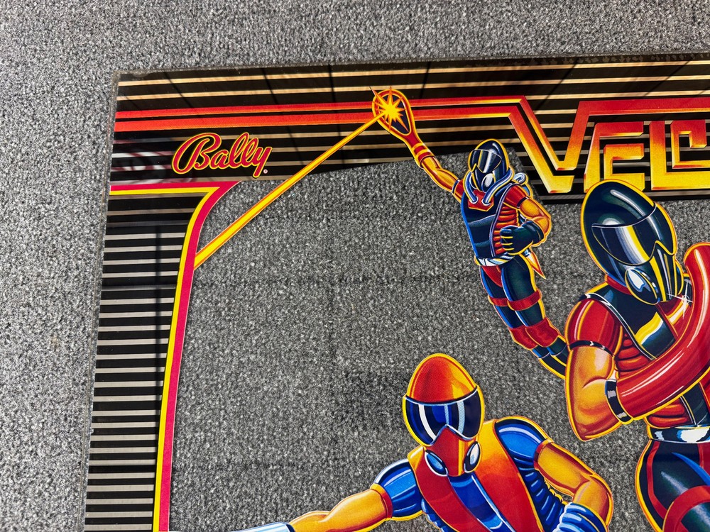 Bally Vector Pinball Machine Game Backglass Outer ORIGINAL