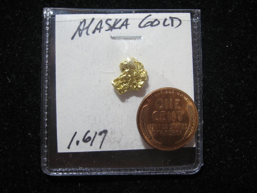 ALASKA GOLD NUGGET 1.617 GRAMS