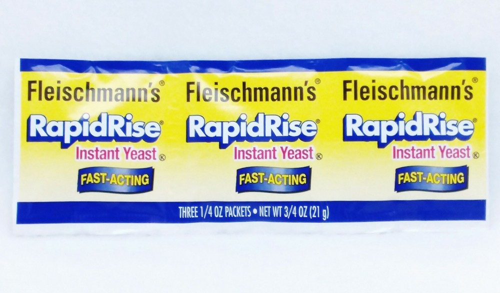 3 STRIPS Fleischmann's Rapid Rise Instant Yeast FAST ACTING (9 packets) EXP 2021
