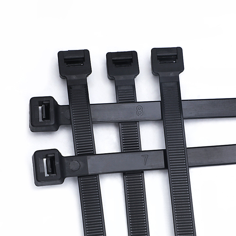 Self-Locking Plastic Nylon Cable Ties Nylon Zip Tie Wraps Black Width:2.5mm-15mm
