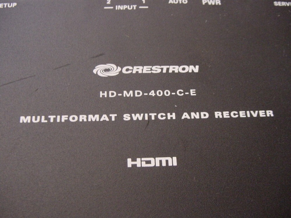 CRESTRON MULTIFORMAT SWITCH AND RECEIVER HD-MD-400-C-E