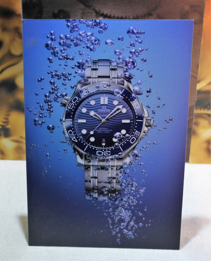 Omega Plastic Photo Display Double Sided Expositor Seamaster Models