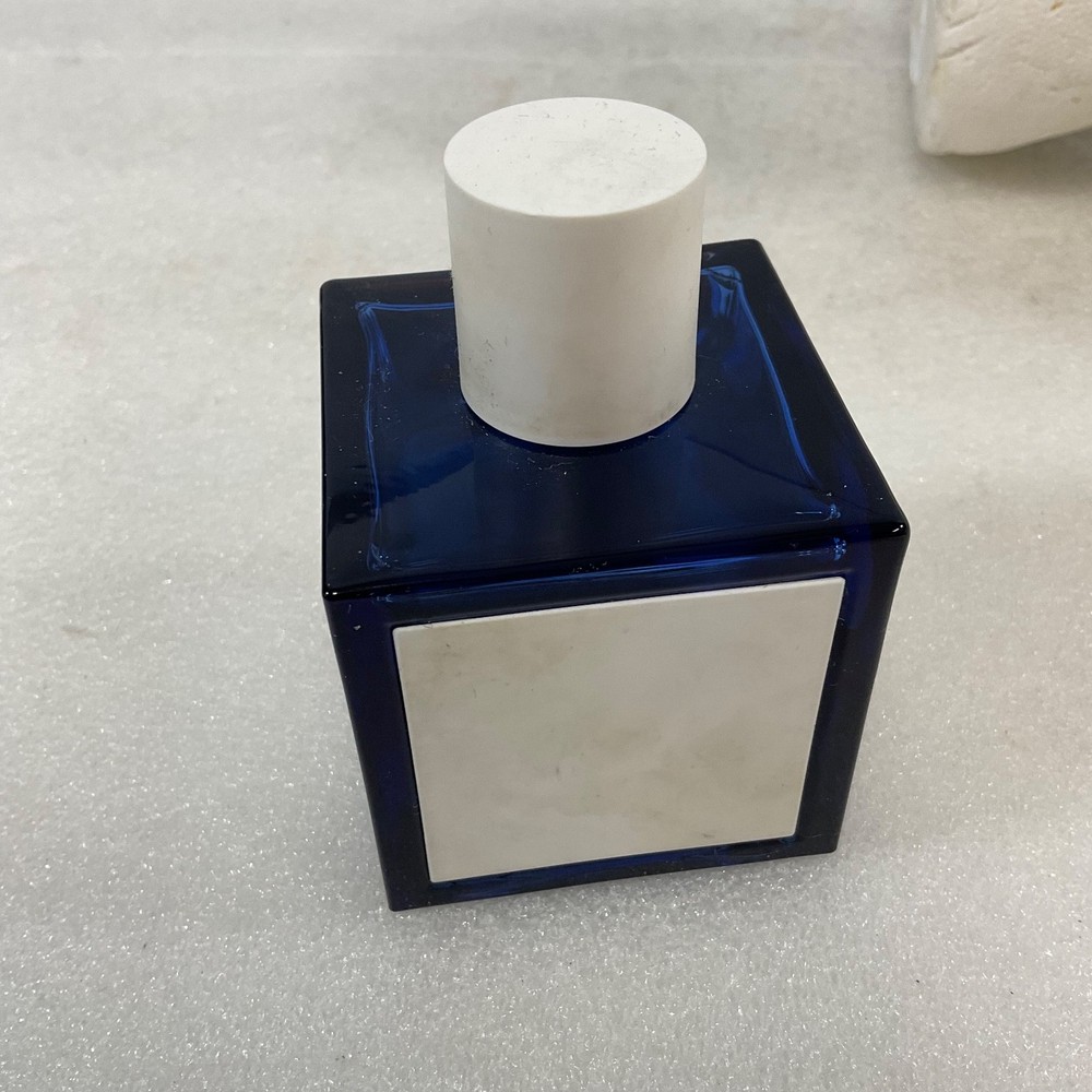 Lacoste Live Perfume Bottle 3.3oz Empty Cube Design Collectible Display