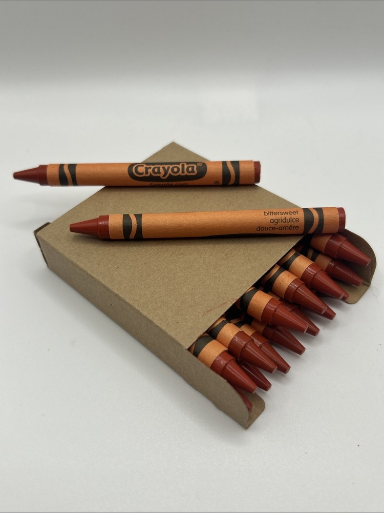 (16) Crayola Crayons (bittersweet) BULK