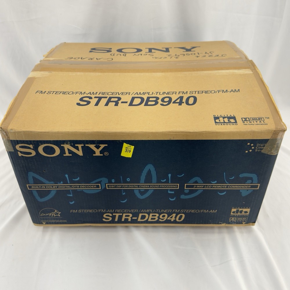 Sony STR-DB940 FM AM Receiver Remote Manuals Original Box Bundle