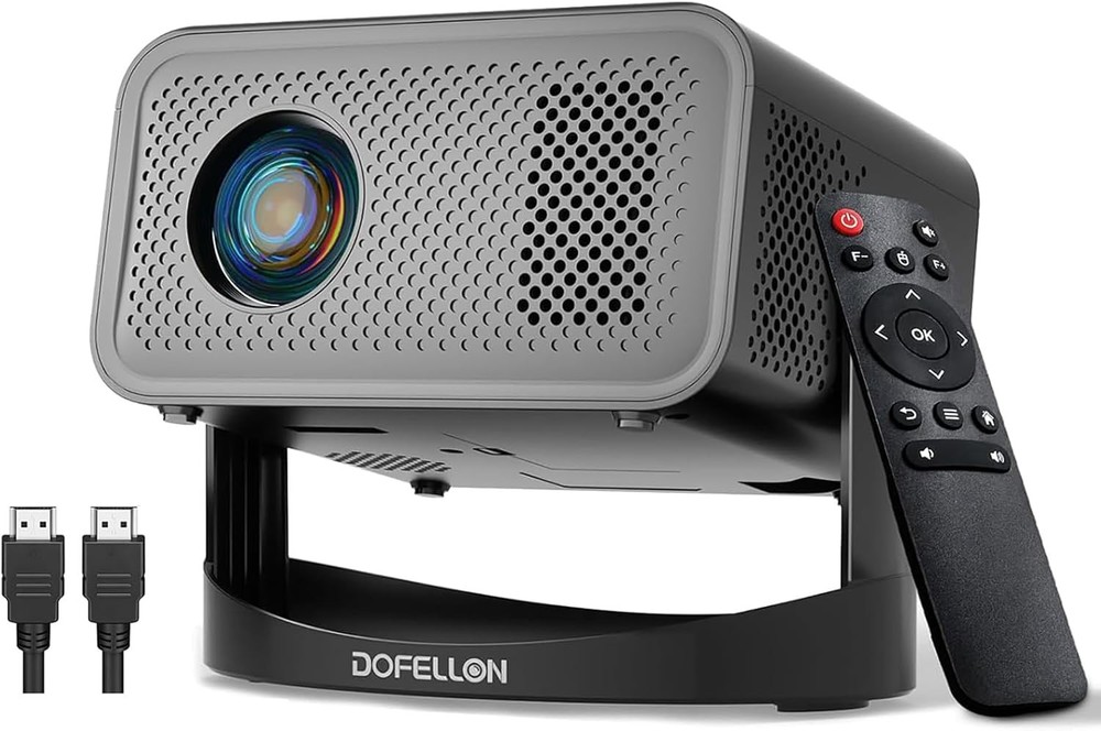 Auto Keystone Native 1080P Projector 4K Support