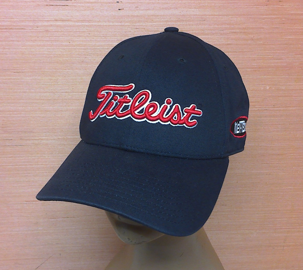 Titleist Golf Nex-Tech Black Baseball Style Hat Cap OSFA Adjustable