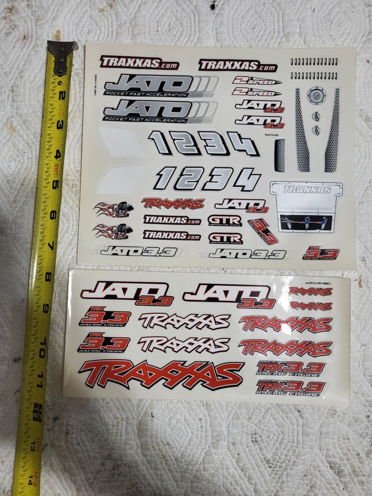 Traxxas Jato RC  Decal Sheet