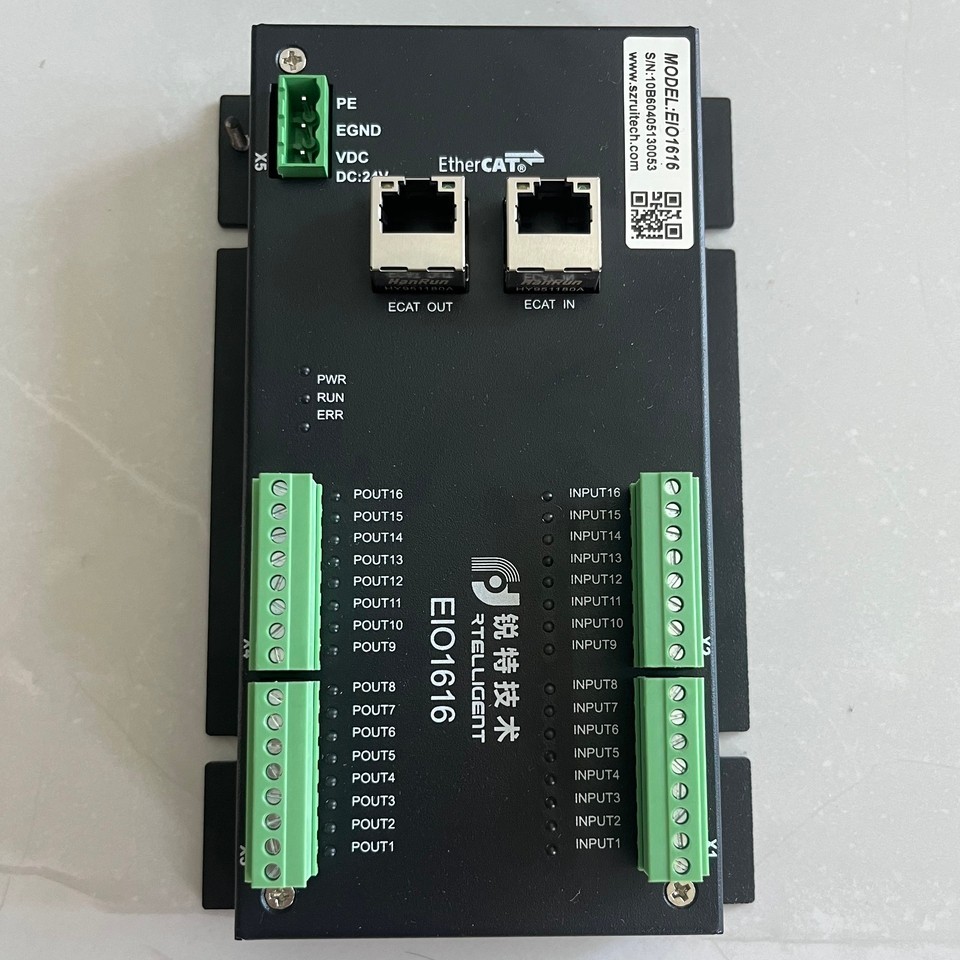 EIO1616 Ethercat lO Module 16 NPN Common Input Cathode Output Ports Controller