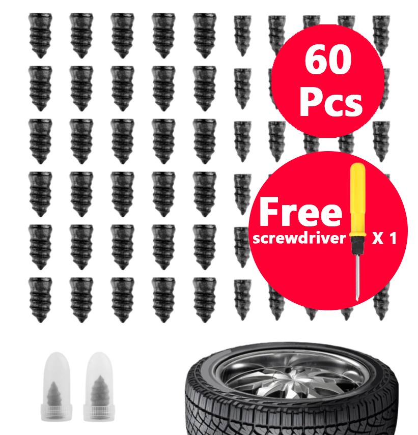 Tire Repair Screws for Car – Emergency Tire Puncture Repair Nails,（60PCS/120PCS）
