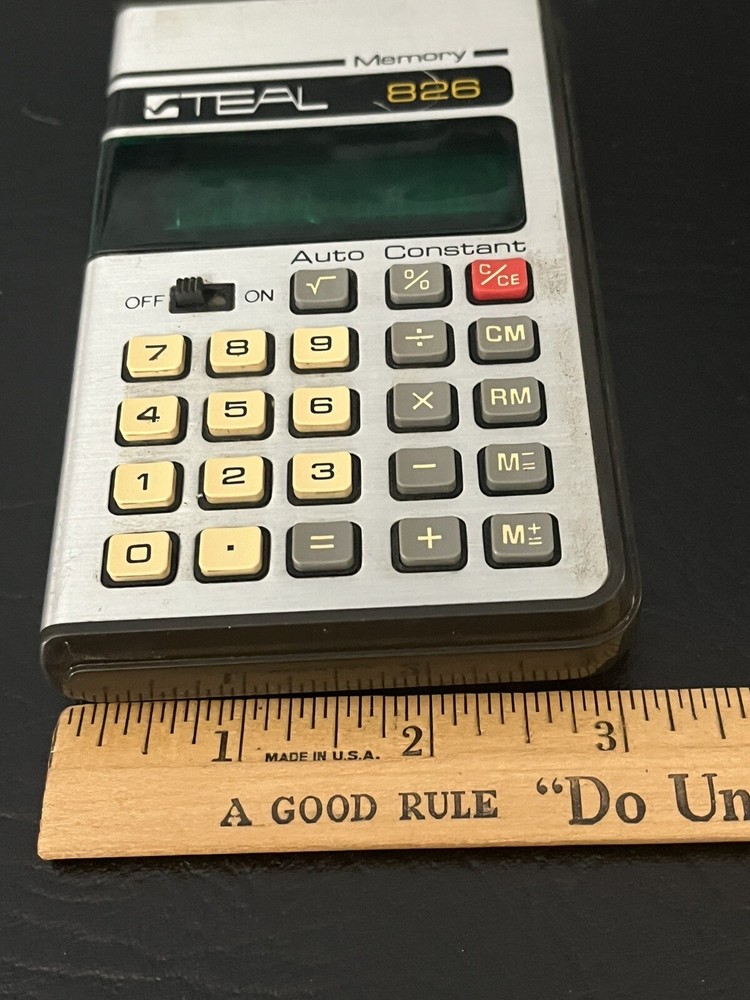 VTG TEAL 826 ELECTRONIC WORKING MATH STUDENT CALCULATOR