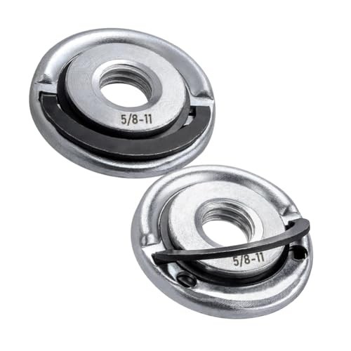 2Pcs Angle Grinder Flange Nuts with 5/8-11 Inch Thread, Quick Change Grinder