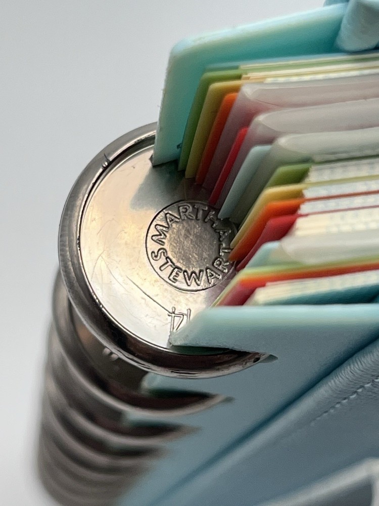 Tiffany Blue Martha Stewart Disc Notebook - Stack On 9 inches