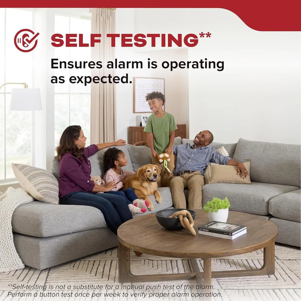 Kidde Smoke Detector 10-Year Battery Powered LED Warning Light 20SD10.