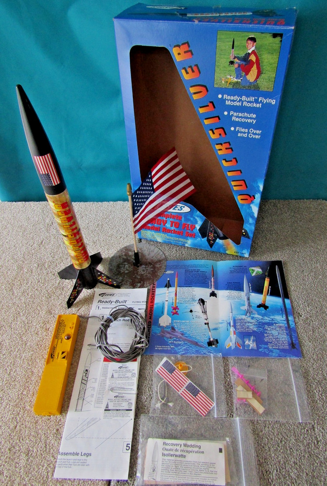 vintage Estes model rocket kit & accessories