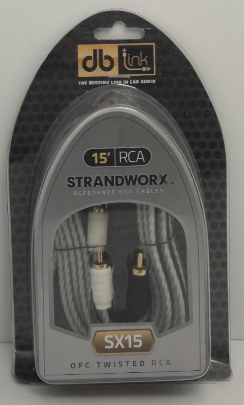 DB Link® Twisted-Pair Strandworx® Series RCA Cable (15 Ft.)