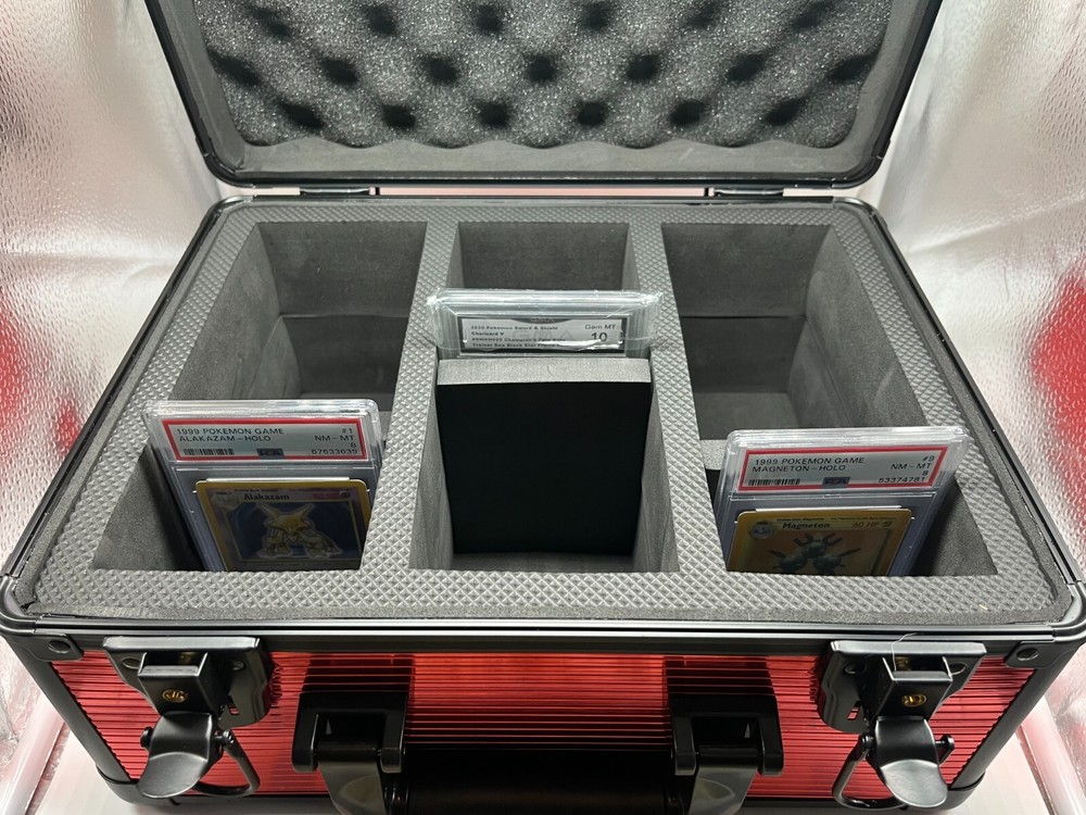 Slab case Large Case Toploader PSA/BGS/SGC Graded Card Storage W/ Locks 3 Row