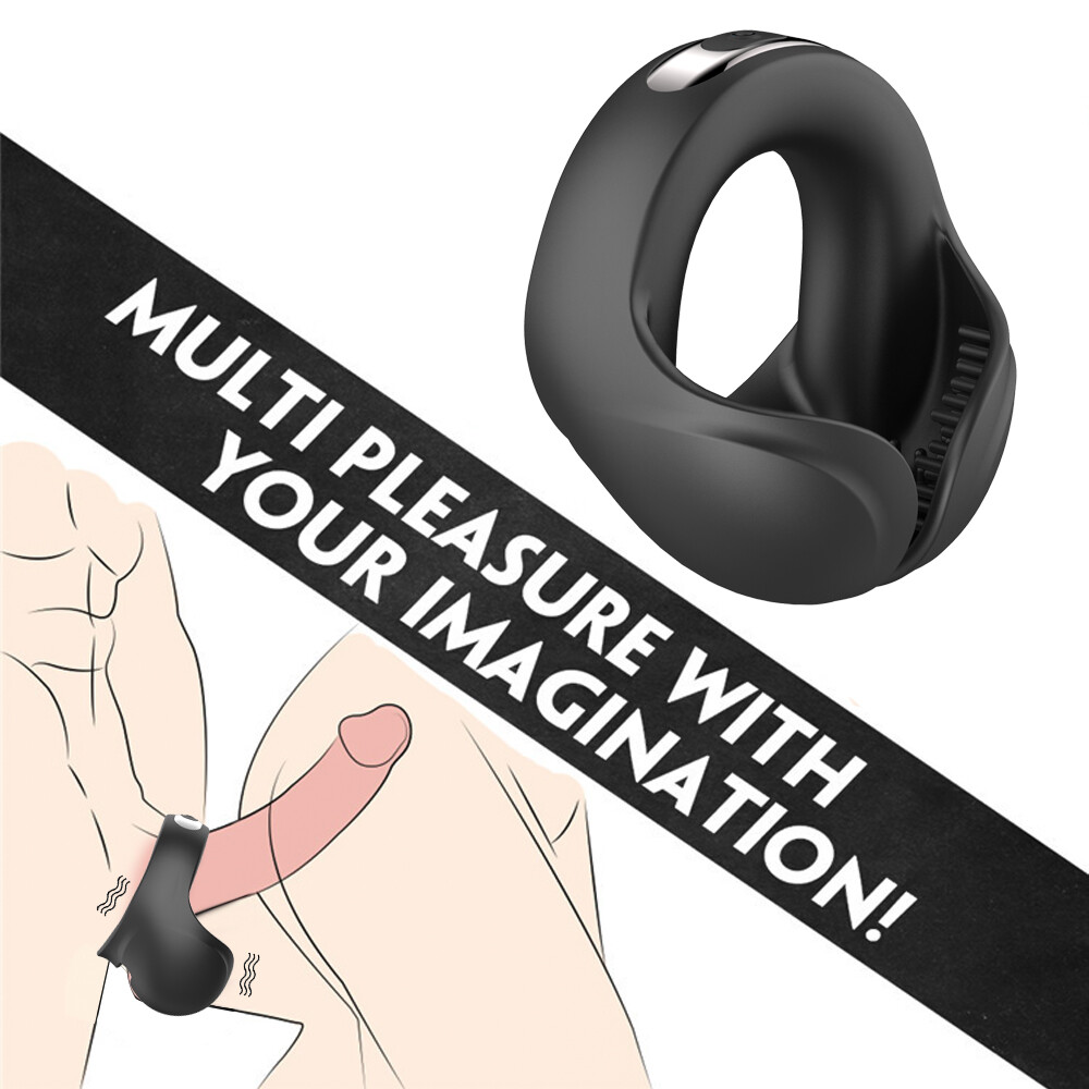 10 Vibrating Prostate Massager Penis Erection Cock Ring Vibrator Sex Toy for Men