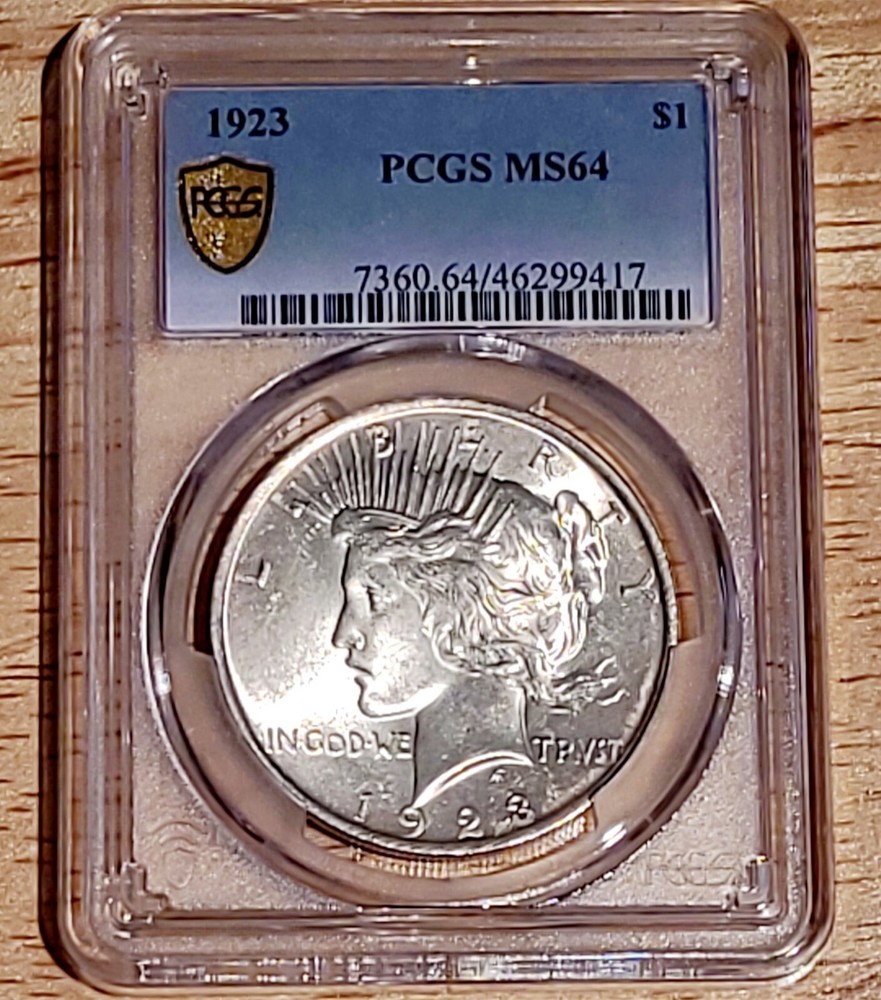 1923 Peace Dollar PCGS MS64 Very Nice