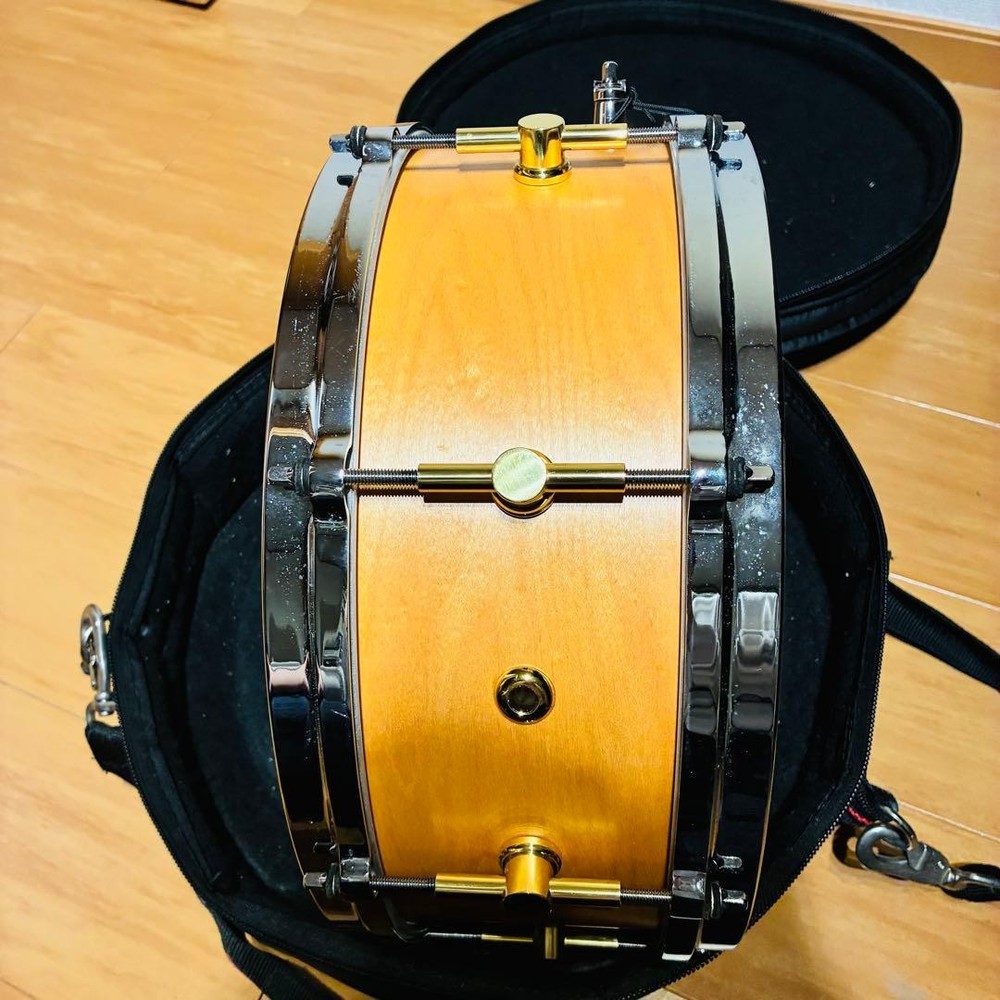 Canopus MO-1455 Snare Drum with Case, American Maple Shell, Fully Tested