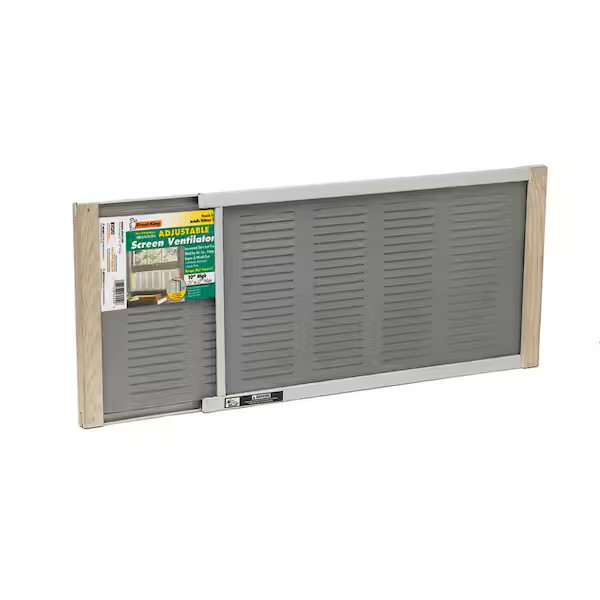 Adjustable Vented Metal Window Mesh Bug Screen Ventilator Sliding Louver 10"x37"