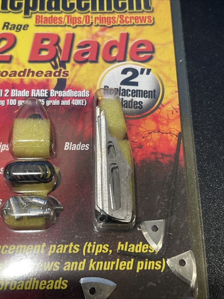 Rage SlipCam Broadheads Replacement 2 Blade Expandable Broadheads