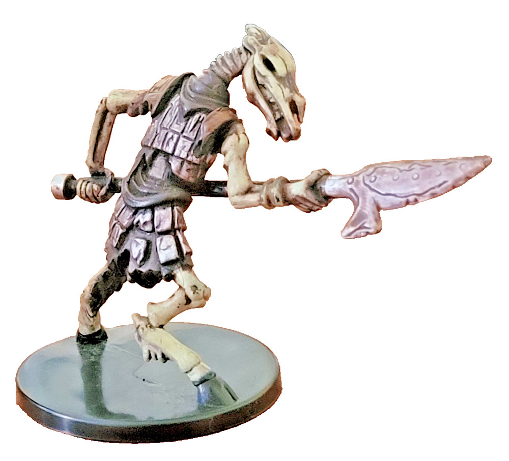 Skeletal Equiceph - Underdark # 39 U - D&D Miniatures - No stat card.