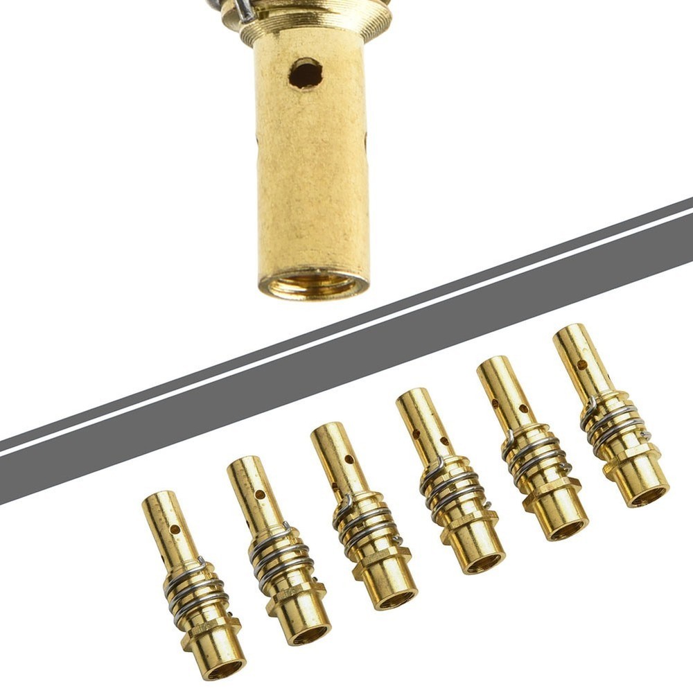 6PCS Contact Tip Holder Diffuser for 15AK MIG MAG Welding Torch Nozzle Set