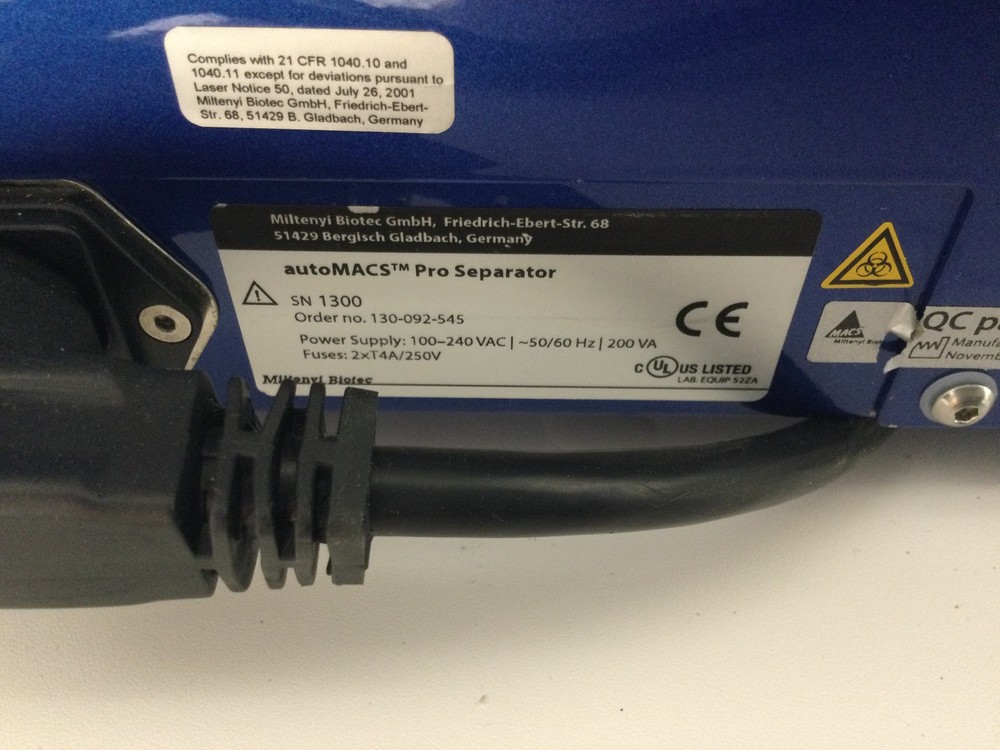 MILTENYI AUTO MACS PRO SEPARATOR