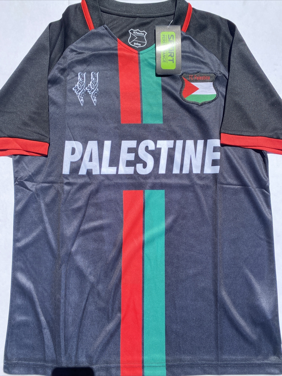 Palestine Away Jersey Black 2024 Size X-large